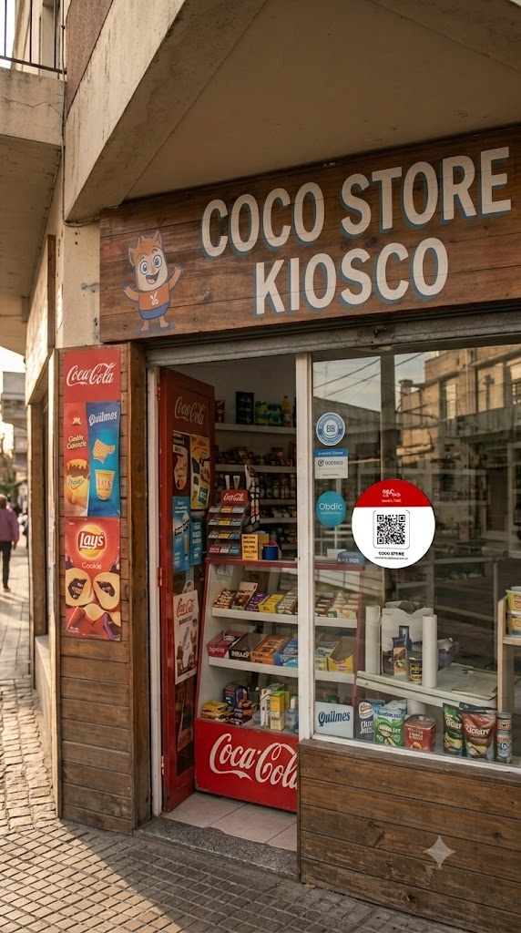 Sticker QR Dale Te Pido en vidriera
